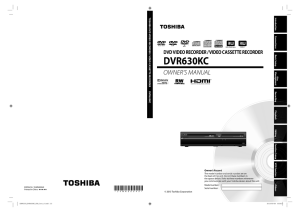 toshiba dvd video recorder / video cassette