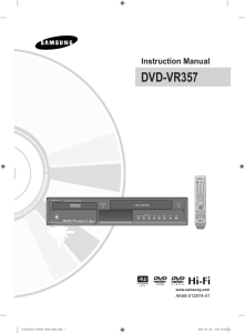 Instruction Manual DVD