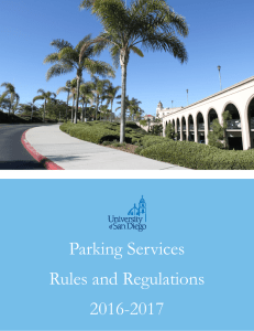 Parking Services Rules and Regulations