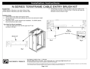 39433 n-series teraframe cable entry brush kit