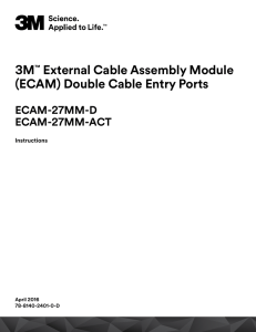 3M™ External Cable Assembly Module (ECAM) Double Cable Entry
