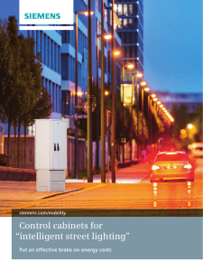 Control cabinets for “intelligent street lighting”