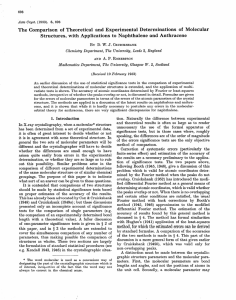 The comparison of theoretical and experimental determinations of