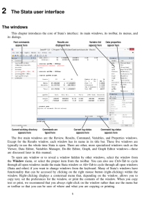 2 The Stata user interface