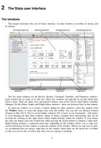 2 The Stata user interface