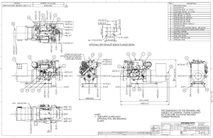 M99C13 Keel cooled Generator Drawing (w/ optional PTO)