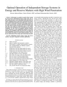 Optimal Operation of Independent Storage Systems in Energy and