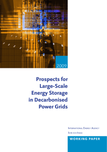 Prospects for Large-Scale Energy Storage in Decarbonised Power