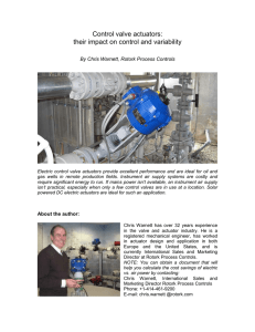 Control valve actuators: their impact on control and