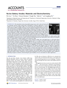 Na-Ion Battery Anodes: Materials and Electrochemistry