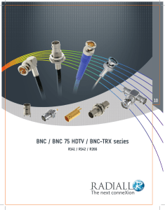 BNC / BNC 75 HDTV / BNC-TRX series