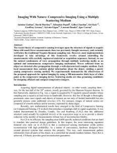 Imaging With Nature: Compressive Imaging Using a Multiply