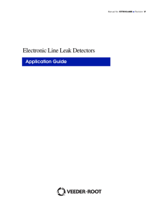 Electronic Line Leak Detectors - Veeder-Root