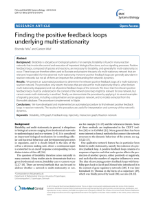 Finding the positive feedback loops underlying multi