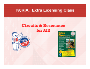 Circuits and Resonance - K6RIA, Rialto Amateur Radio Club