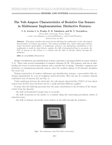 The Volt-Ampere Characteristics of Resistive Gas