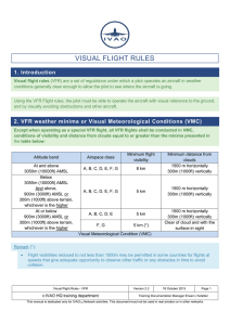 visual flight rules