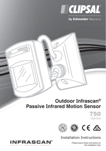 Outdoor Infrascan Passive Infrared Motion Sensor