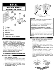 motion sensor 500w floodlight