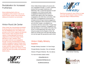 The Next-Step Ministry Brochure - Avalon United Methodist Church