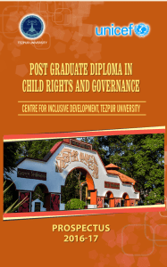 post graduate diploma in child rights and