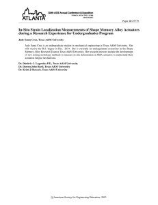 In-Situ Strain Localization Measurements of Shape Memory Alloy