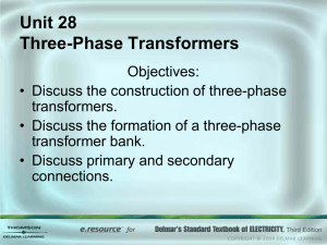 Unit 28 Three-Phase Transformers