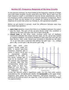 Frequency Response of Op