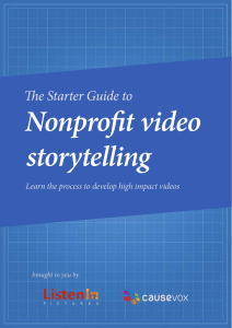 The Starter Guide to Nonprofit Video Storytelling