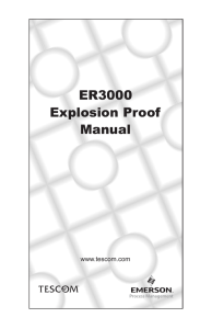 ER3000 Explosion Proof Manual - Welcome to Emerson Process