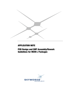 APPLICATION NOTE PCB Design and SMT Assembly