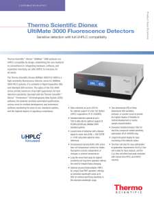 UltiMate 3000 Fluorescence Detector Data Sheet