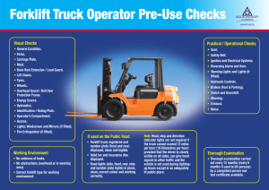 Forklift Truck Operator Pre