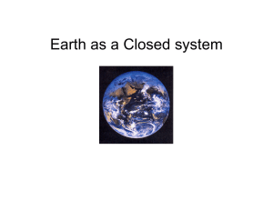 Earth as a Closed system
