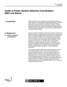 Guide to Power System Selective Coordination