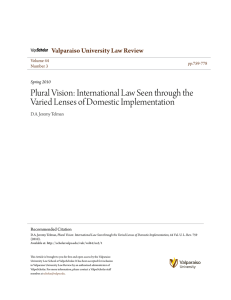 Plural Vision: International Law Seen through the