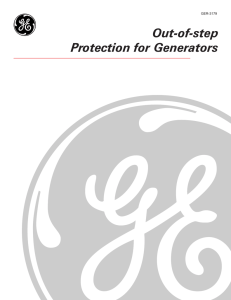 Out-of-Step Protection for Generators