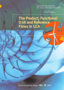 The Product, Functional Unit and Reference Flows in LCA