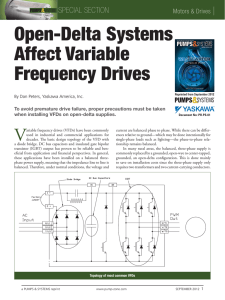 Open-Delta Systems Affect Variable Frequency Drives