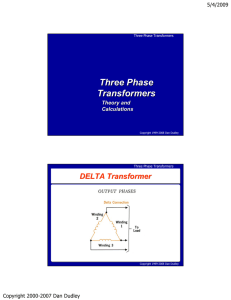 Three Phase Transformers