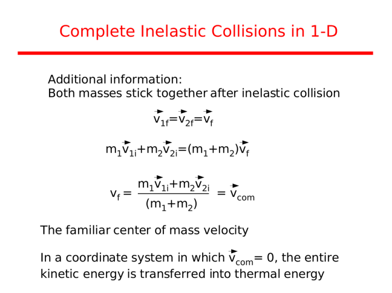 5 Examples Of Inelastic Collision