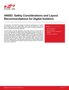 AN583: Safety Considerations and Layout