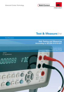 Safe Testing and Measuring According to IEC/EN - Multi