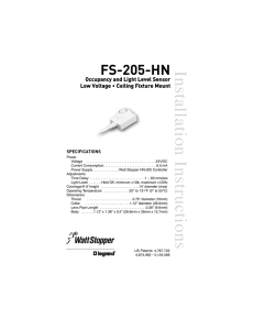 FS-205-HN Fixture Occupancy Sensors