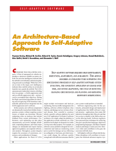 An Architecture-Based Approach to Self