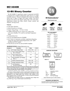 MC14040B - 12-Bit Binary Counter