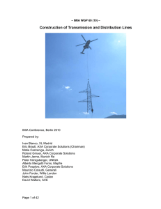Construction of Transmission and Distribution Lines