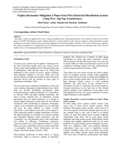 Triplen Harmonics Mitigation 3 Phase Four