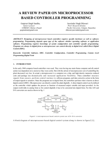 a review paper on microprocessor based controller