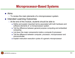 Microprocessor-Based Systems